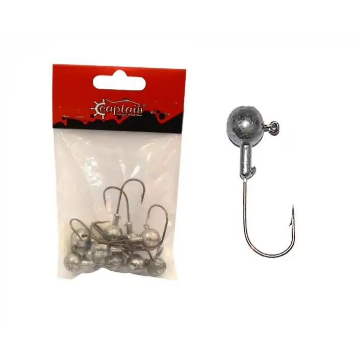Captain 6429 Jig Head Cracker Ball 10lu Paket 2/0 - 8 gr
