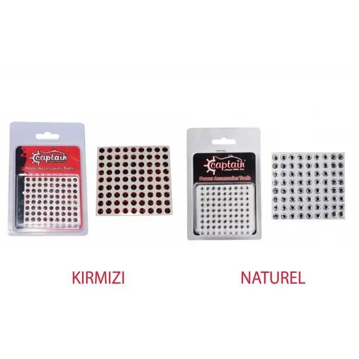 Captain 7631 Göz 5mm Silikon Damla Göz 81i Paket Naturel