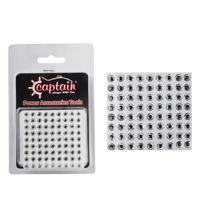 Captain 7632 Göz 6mm Naturel Silikon Damla Göz 64lü Paket