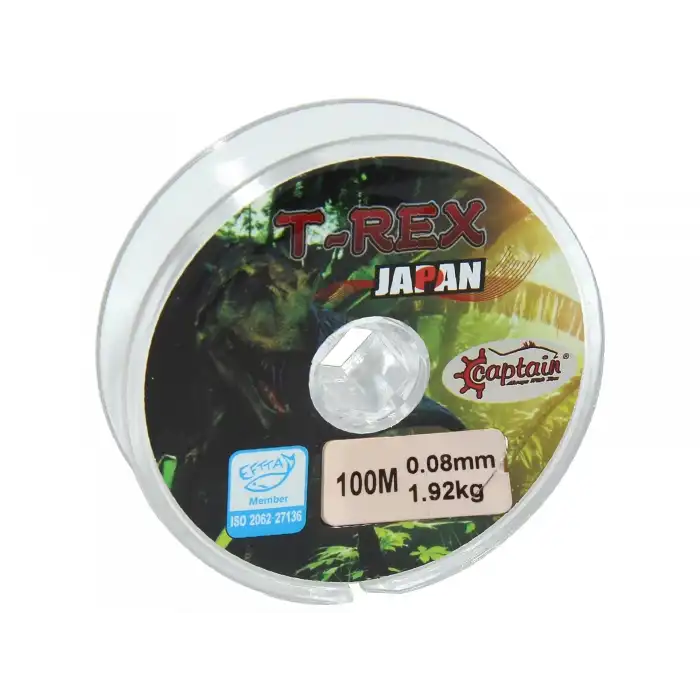 Captain TRex 100mt Monofilament Misina Beyaz 0.08 mm