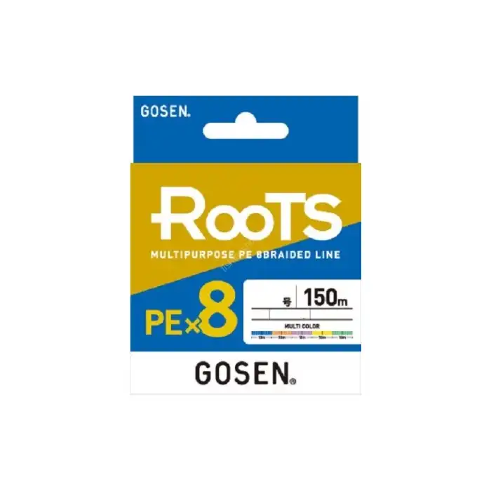 Gosen X8 Roots PE 8 Örgü Spin İp Misina 150mt Multi Color 2.0 PE
