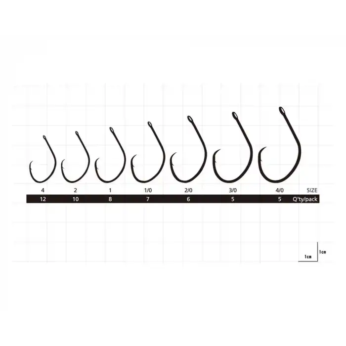 HAYABUSA HCRL 186 CİRCLE DELİKLİ ÇUPRA İĞNESİ BLACK NİKEL 3/0
