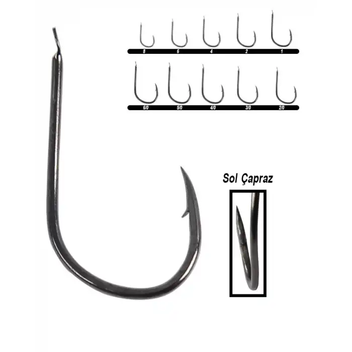 Hayabusa HFKS 130 Kısa Pala Dövme Çupra İğnesi 15li Paket Black Nikel 2/0