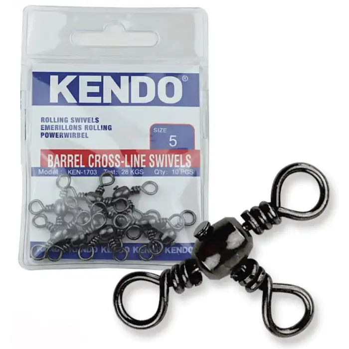 KENDO BARREL CROSS-LİNE SWİVELS KENDO-SİZE 1 6 ADET