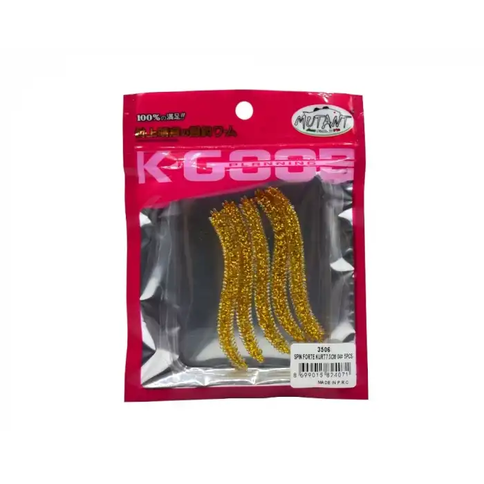 Mutant 3506 Spin Forte 7.5cm Aromalı LRF Silikon Suni Yem 5li Set 04