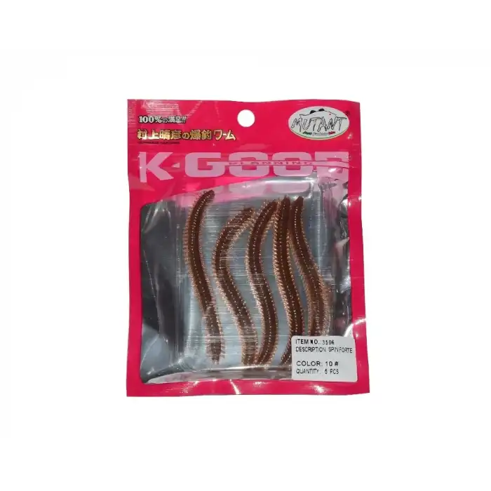 Mutant 3506 Spin Forte 7.5cm Aromalı LRF Silikon Suni Yem 5li Set 10