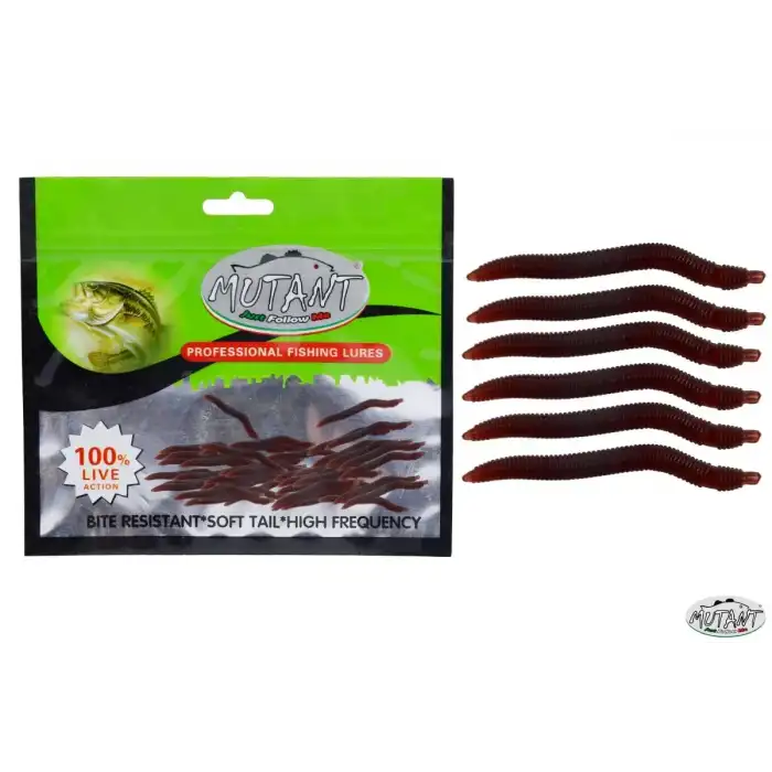 Mutant 3510 Ozmo Solucan 4cm Silikon Suni Yem 30lu Paket 02