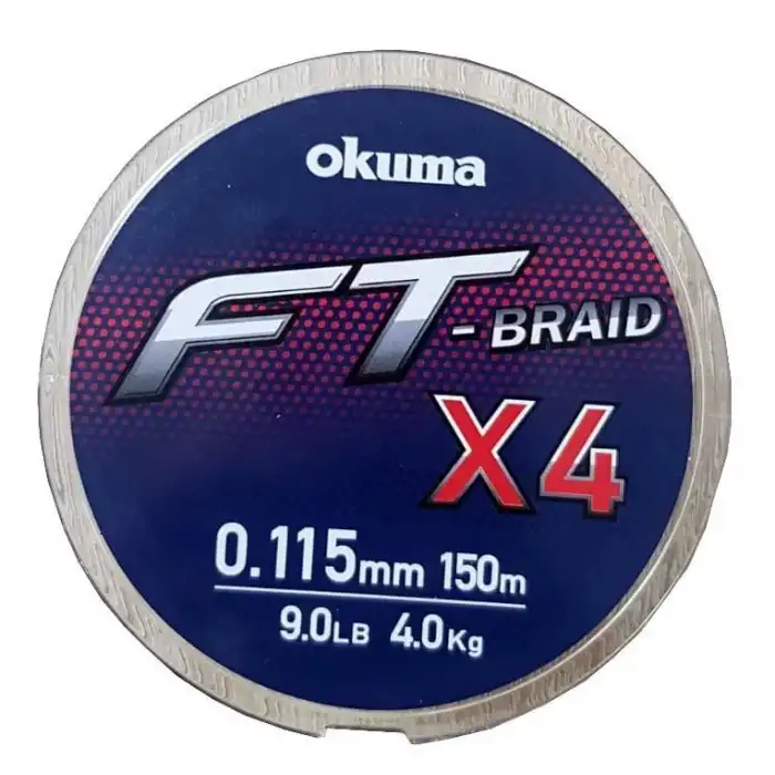 Okuma Ft-*4 Braided Line 150 mt Grey Örgü İp Okuma-0,235mm