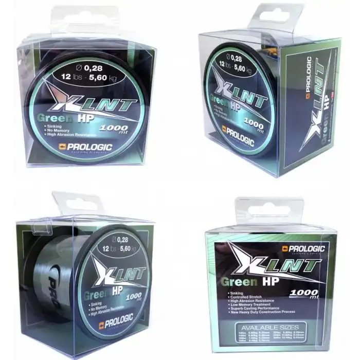 Prologic XLNT HP 1000M Green Misine Prologıc-0.33 mm 7.4 kg 16 lbs