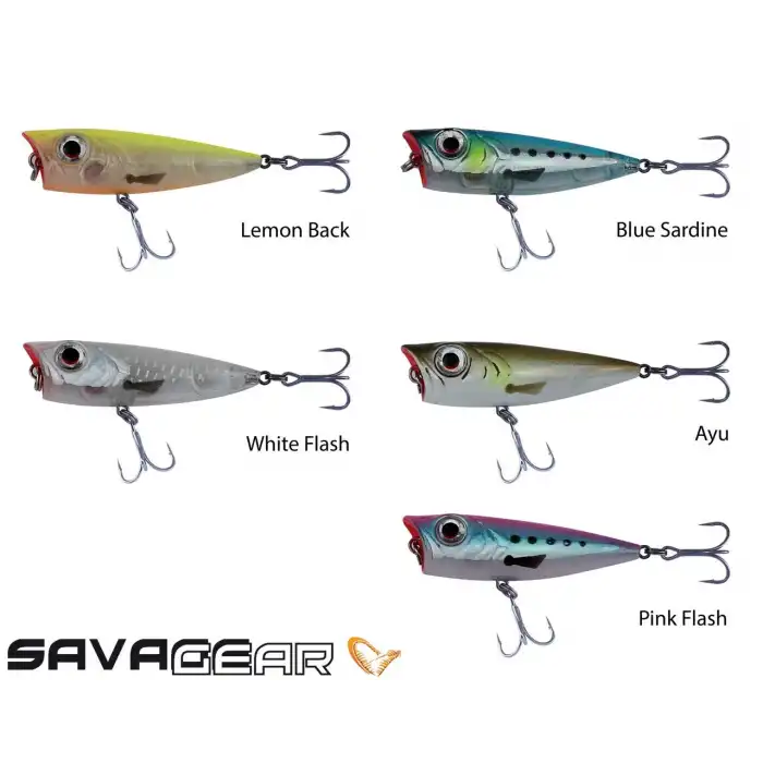 Savage gear 3D Minnow Pop Walker 43 3g Suni Yem Savage gear-03-White Flash