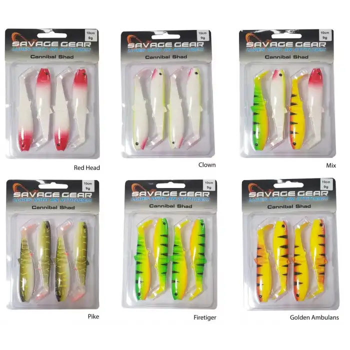 Savage gear Cannibal 10cm 4 Adet Suni Yem Savage gear-Golden Ambulance