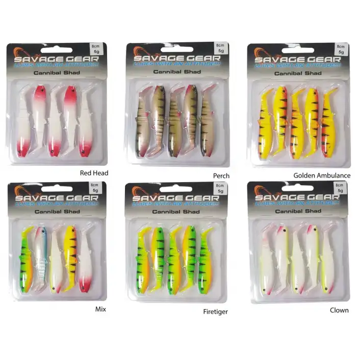 Savage gear Cannibal 8cm 5 Adet Suni Yem Savage gear-Perch