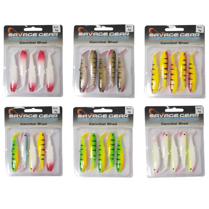 Savage gear Cannibal 8cm 5 Adet Suni Yem Savage gear-Perch