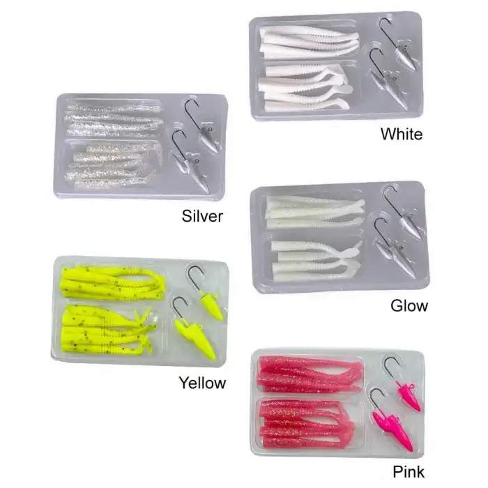 Savage gear Lrf Micro Sandeel Kit 12 Adet(1+1.5+5) Suni Yem Savage gear-Pink