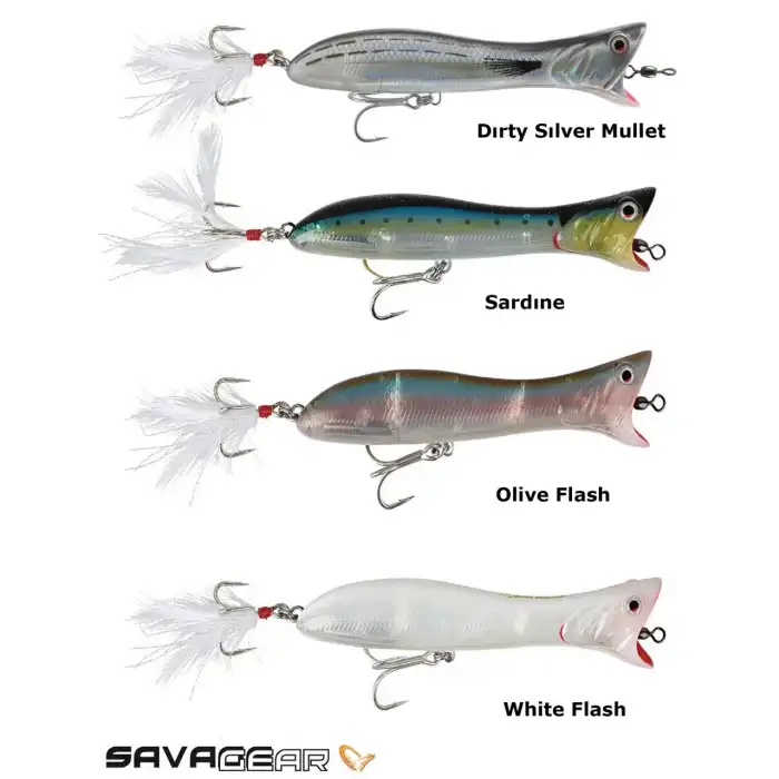 SAVAGE GEAR PANİC POPPER 195 19.5CM 111G SAVAGE GEAR-01-DİRTY SİLVER MULLET
