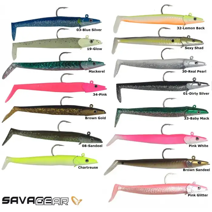 Savage gear Sandeel 12.5 cm 23 gr 2+1 Adet Suni Yem Savage gear-Brown Sandeel