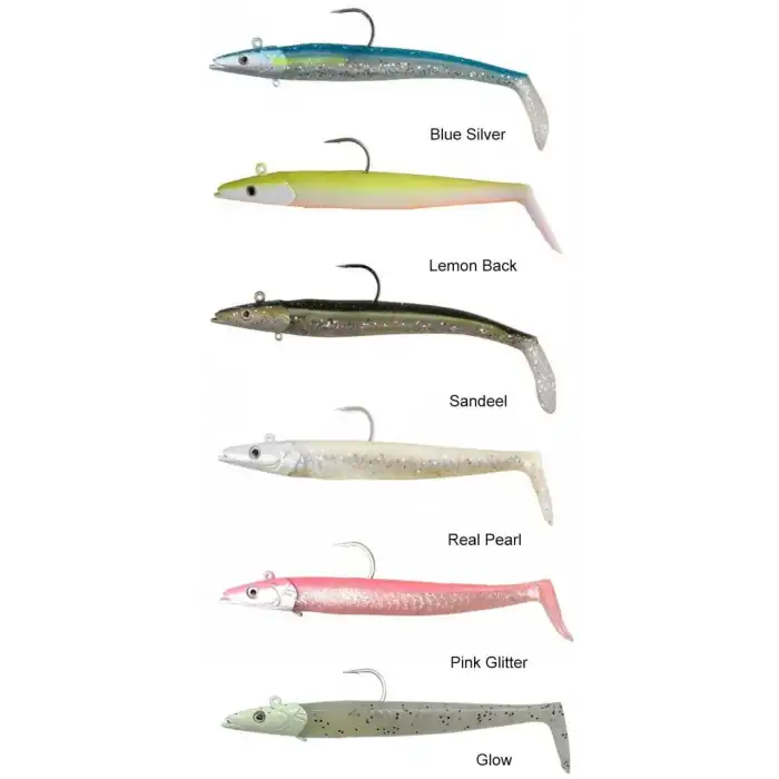 Savage gear Sandeel 16 cm 42 gr 2+1 Adet Savage gear-Glow