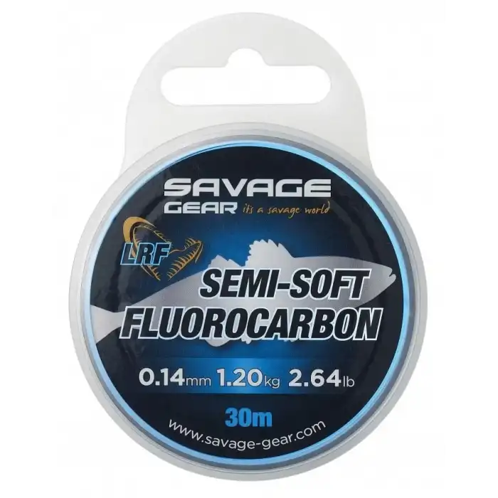 SAVAGE GEAR SEMİ-SOFT FLUOROCARBON LRF 30 M CLEAR SAVAGE GEAR-0.17 MM 1.86 KG 4.10 LB