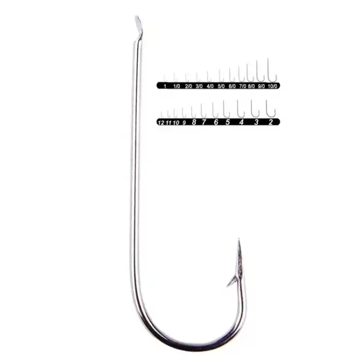 Youvella 1302 Palalı Düz Olta İğnesi 100lü Kutu Nikel 6