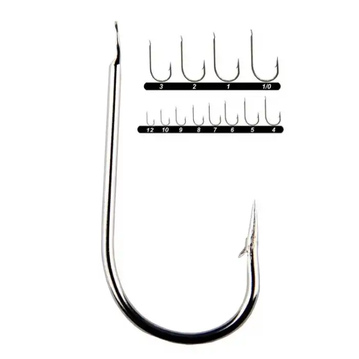 Youvella 1353 Kısa Pala Olta İğnesi 100lü Kutu Nikel 3