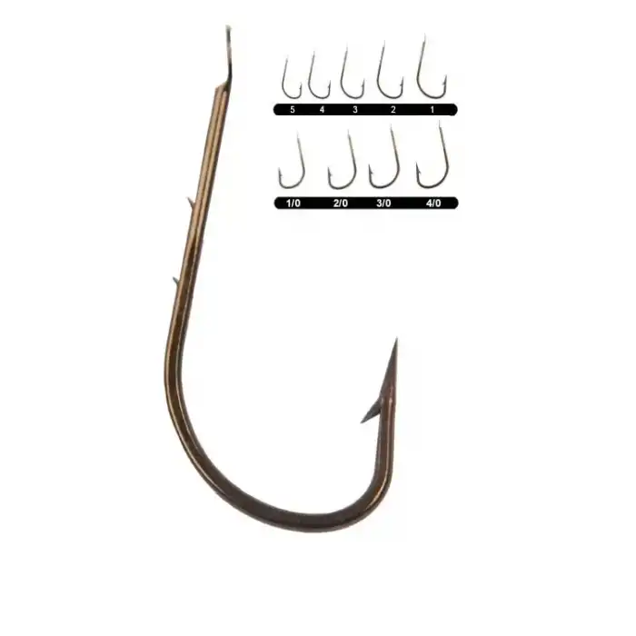 Youvella 1402 Tırnaklı Kısa Pala Dövme Olta İğnesi 100lü Kutu Bronz 2/0