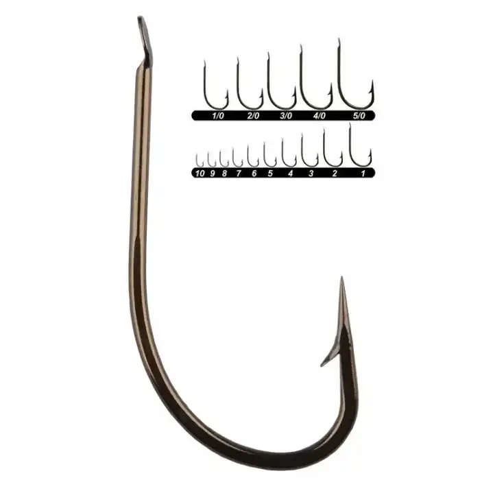 Youvella 1405 Kısa Pala Dövme Çapraz Olta İğnesi 100lü Kutu Bronz 2