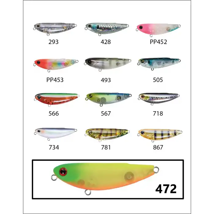 Zipbaits Fakie Dog 50mm WDT Su Üstü 5gr LRF Sahtesi 472