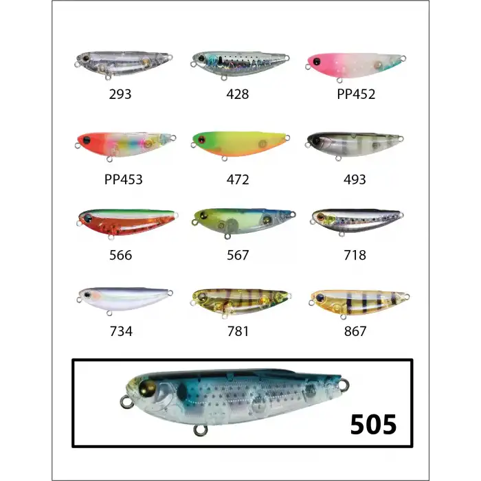 Zipbaits Fakie Dog 50mm WDT Su Üstü 5gr LRF Sahtesi 505