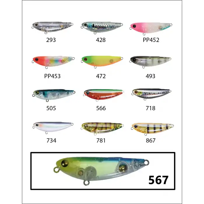 Zipbaits Fakie Dog 50mm WDT Su Üstü 5gr LRF Sahtesi 567