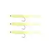 Captain 3525 Eel Fish 7.5cm Silikon Zargana Suni Yem 3lü Paket E13 Glow