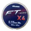 Okuma Ft-*4 Braided Line 150 mt Grey Örgü İp Okuma-0,235mm