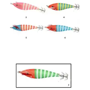 Captain 3004 Kalamar Zokası 8cm Zebra Squid 3