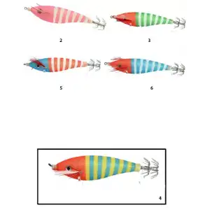 Captain 3004 Kalamar Zokası 8cm Zebra Squid 4