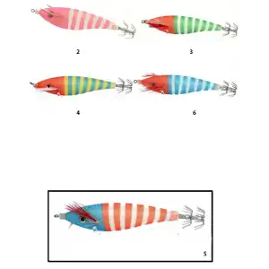 Captain 3004 Kalamar Zokası 8cm Zebra Squid 5