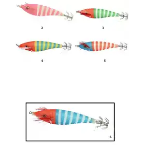 Captain 3004 Kalamar Zokası 8cm Zebra Squid 6