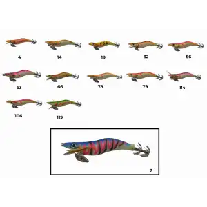 Captain 3017 Kalamar Zokası 10cm Wanted UV Squid Size 2.5 07