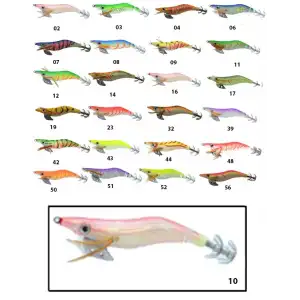 Captain 3017 Kalamar Zokası 10cm Wanted UV Squid Size 2.5  10