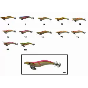 Captain 3017 Kalamar Zokası 10cm Wanted UV Squid Size 2.5  106