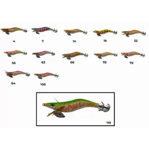 Captain 3017 Kalamar Zokası 10cm Wanted UV Squid Size 2.5  119