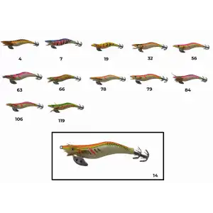 Captain 3017 Kalamar Zokası 10cm Wanted UV Squid Size 2.5  14