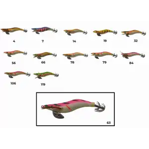 Captain 3017 Kalamar Zokası 10cm Wanted UV Squid Size 2.5  63