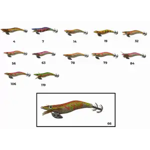 Captain 3017 Kalamar Zokası 10cm Wanted UV Squid Size 2.5  66