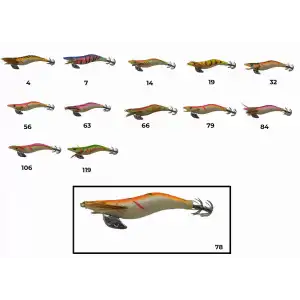 Captain 3017 Kalamar Zokası 10cm Wanted UV Squid Size 2.5  78