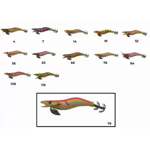 Captain 3017 Kalamar Zokası 10cm Wanted UV Squid Size 2.5  79