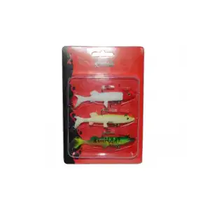 Captain 3068 Pluse Soft Turna Silikonu 3lü Mix Set Suni Yem 14 cm