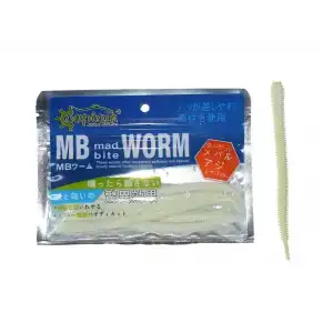 Captain 3456 Mad Bite Worm 10cm Aromalı LRF Silikonu 1.3gr 10lu Paket Glow