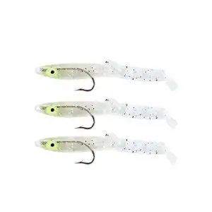 Captain 3525 Eel Fish 7.5cm Silikon Zargana Suni Yem 3lü Paket E02 SİLVER