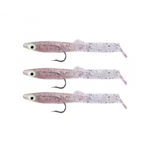 Captain 3525 Eel Fish 7.5cm Silikon Zargana Suni Yem 3lü Paket E03 PİNK G