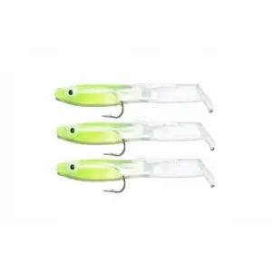 Captain 3525 Eel Fish 7.5cm Silikon Zargana Suni Yem 3lü Paket E05 Green