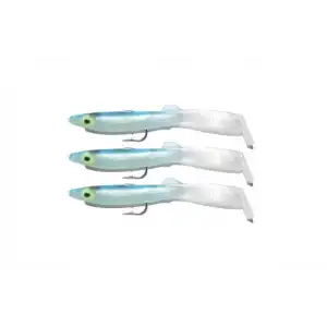 Captain 3525 Eel Fish 7.5cm Silikon Zargana Suni Yem 3lü Paket E20 Black